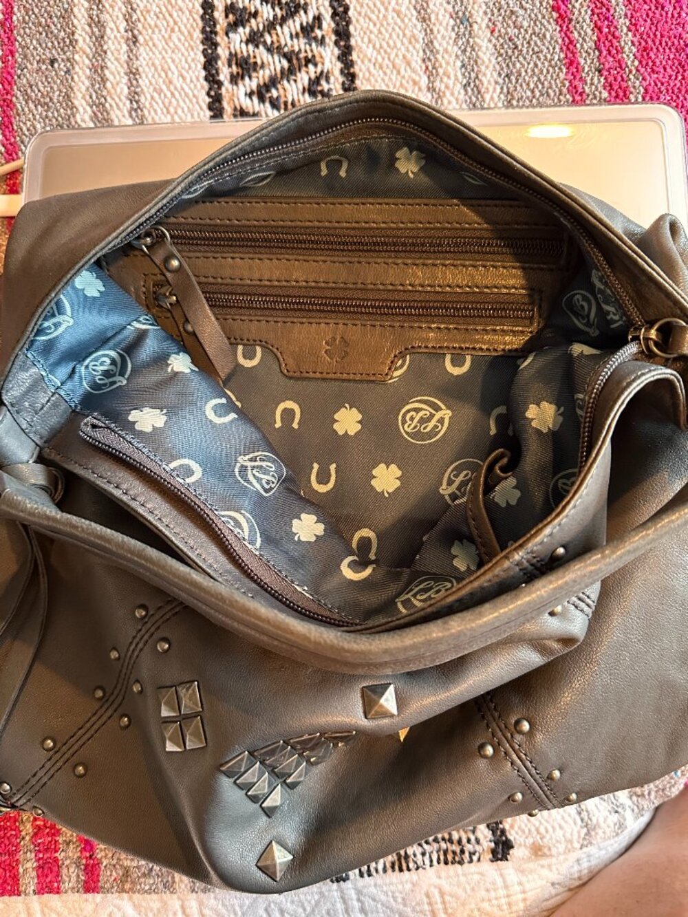 Lucky Brand Grey Hobo with Silver Detail - Picture 8 of 15